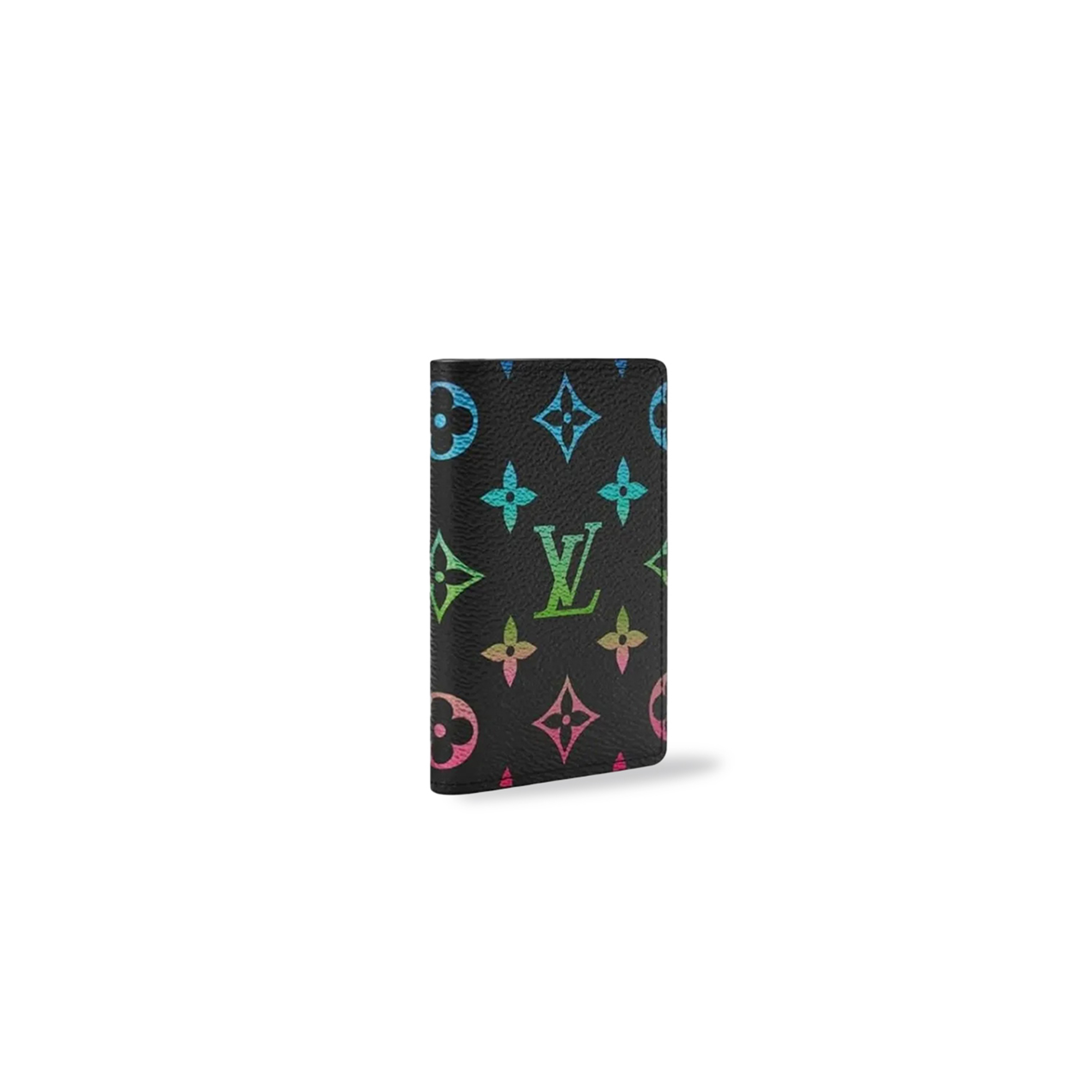 l**is V*t*n murakami monogram gradient print all over card holder black m14134 (11*7.5*1cm)